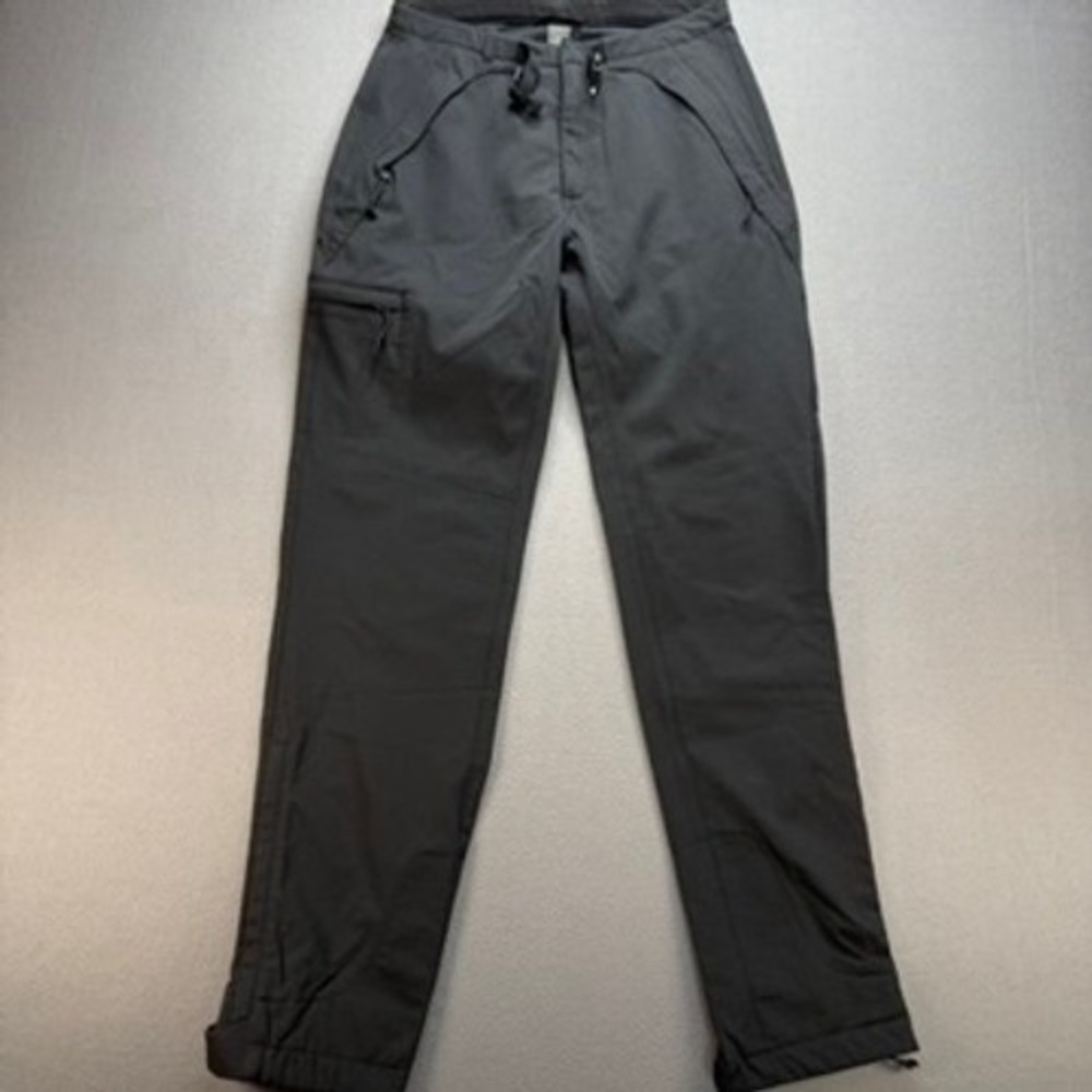 REI Pants Womens 6 Gray Hiking Outdoor Cargo Softshell Stretch Straight Leg